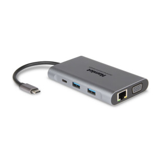 HAMLET HDMIVGA - 3 USB 3.0 - LAN USB-C PD 85W